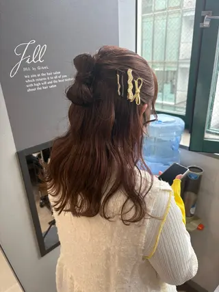 ヘアアレンジ ユイ☆レイヤーカット ヘアセット/ブリーチのヘアスタイル