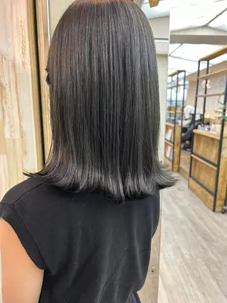 カラー パーマ ミディアム 初めでも安心🌟 newi町田✂のヘアスタイル