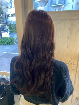 ロング パーマ 2月は姉妹店 marché牧口瑠夏のヘアスタイル