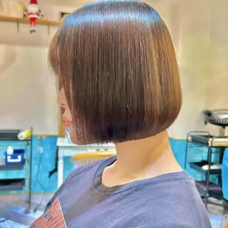 ミディアム カラー ヘアアレンジ 髪質改善【縮毛矯正】 北千住 田邉 澪のヘアスタイル
