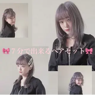 セミロング カラー パーマ ヘアアレンジ キッズ stylist 🌸 kana.のヘアスタイル