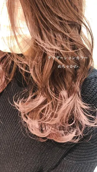 ロング カラー ブリーチ/髪質改善 NYNY大久保のヘアスタイル