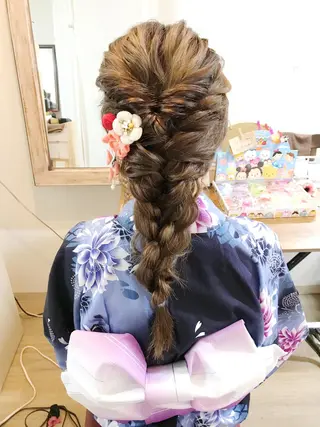 ロング ヘアアレンジ 早朝✨ヘアセット 着付け/清水玲歌のヘアスタイル