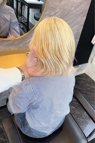 ミディアム カラー 髪質改善/堀江 ケアカラーtoshiのヘアスタイル