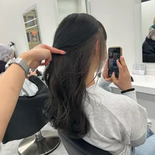 セミロング カラー ヘアアレンジ mai🍑暖色カラー /レイヤー💖のヘアスタイル