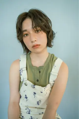 ショート パーマ ボブ/レイヤー/透明 感カラー/Dai🌿のヘアスタイル