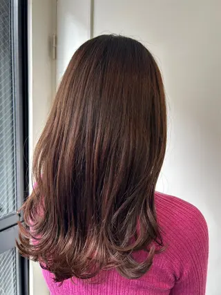 セミロング カラー 前之園 ひかるのヘアスタイル