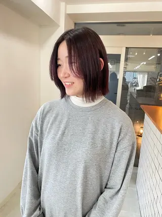 ミディアム 川野 彩海のヘアスタイル