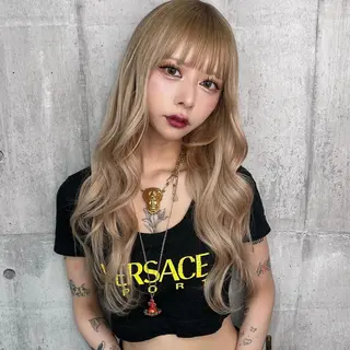 ロング カラー SHURI❤️🔥 中/韓mix ♡のヘアスタイル