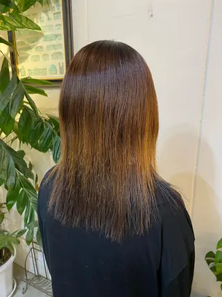 セミロング パーマ 長濱 俊のヘアスタイル