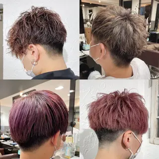 ショート カラー パーマ ヘアアレンジ メンズ 新宿御苑前/新宿 Ryuseiのヘアスタイル