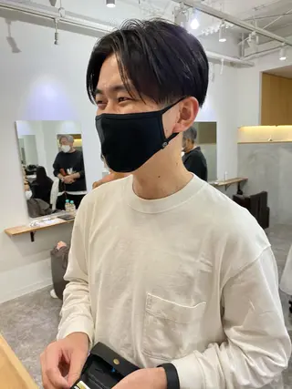 ショート メンズ 森貴裕/ベージュ/ パーマ/オリーブのヘアスタイル