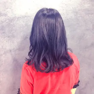 ミディアム カラー ヘアアレンジ 前濱 ノゾミのヘアスタイル