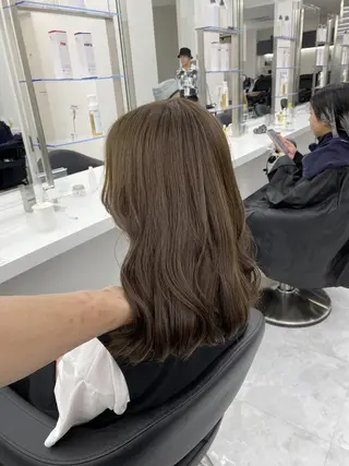 カラー ロング ウルフカットマスター みつきのヘアスタイル