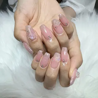 ネイル 🎀nana🫧 ワンホンネイル🎀のネイルデザイン