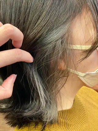ミディアム カラー liL  hair サトウリョウタのヘアスタイル