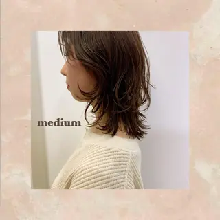 ミディアム apish パーマ/夏琳🌻のヘアスタイル