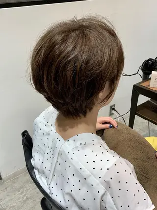 ショート カラー ヘアアレンジ 似合わせレイヤー/ 美髪縮毛矯正/ミナエのヘアスタイル