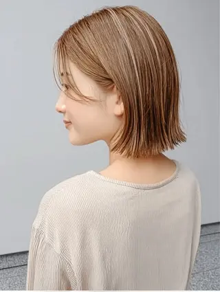 ミディアム 山本 晃のヘアスタイル