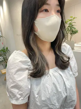 セミロング 表参道ミディアム レイヤー山岸季生のヘアスタイル