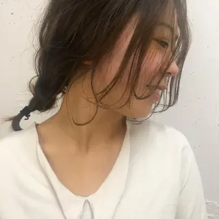 ミディアム 顔周りの垢抜けヘア 立山愛梨のヘアスタイル