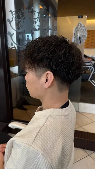 パーマ メンズ seina🩰 ブリーチ/ヘアセットのヘアスタイル