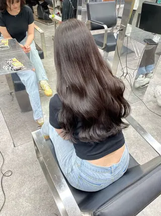ロング カラー ヘアアレンジ 神戸三宮ダメージレス ブリーチ特化 麟太郎のヘアスタイル