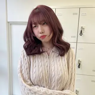 セミロング MOE 福岡韓国ヘア✧︎のヘアスタイル