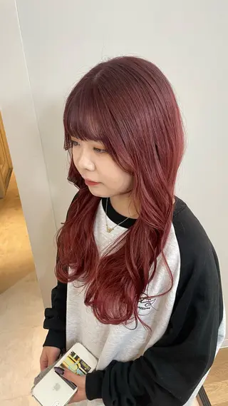 ロング カラー ayano / 透明感・くすみカラーのヘアスタイル