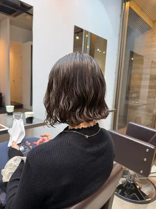 ミディアム 🌿朝5分でお洒落 パーマスタイル🌿のヘアスタイル