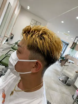カラー メンズ OluOlu (オルオル)布川恭大のヘアスタイル