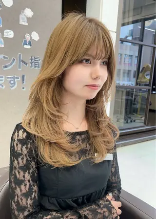 ロング カラー wil西宮レイヤー 西村徹のヘアスタイル