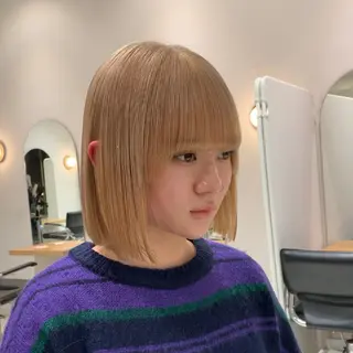 ショート カラー れい🫧 ハイトーン特化のヘアスタイル