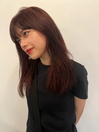 セミロング 三谷はるな /名古屋/本山のヘアスタイル