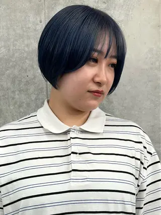 ショート カラー ボブ/ゆるふわ ボブパーマ/とういのヘアスタイル