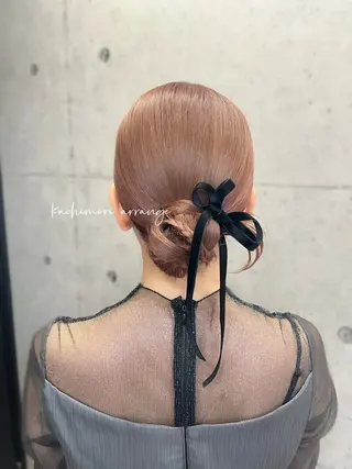 ミディアム ヘアアレンジ ヘアメイク/髪質改善 🎀Moeri🎀のヘアスタイル