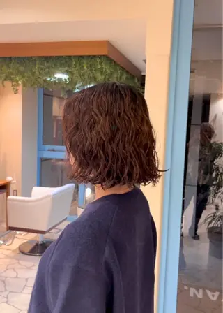ショート パーマ 山口 陸のヘアスタイル