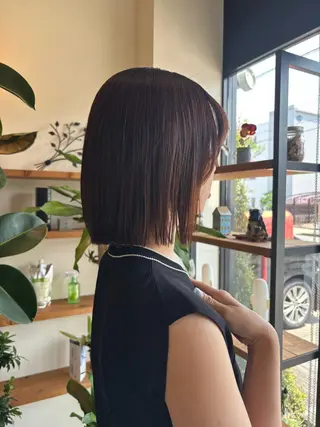 セミロング 隈本 利恵子のヘアスタイル