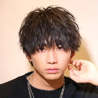ショート パーマ メンズ AI TOKYO  men's 横浜所属・【パーマの達人】 💎メンズ特化🔥徹のヘアスタイル
