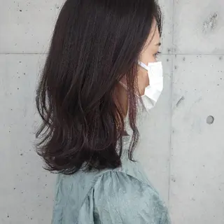ミディアム 山田 智加のヘアスタイル