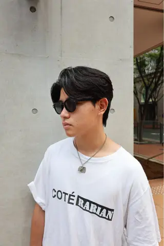 ショート パーマ メンズ 大阪梅田メンズサロン メンズパーマ荒川琢磨のヘアスタイル