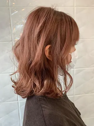 ミディアム LucksiMie ginza 明松のヘアスタイル