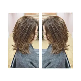 ミディアム カラー Asuka Mabuchiのヘアスタイル