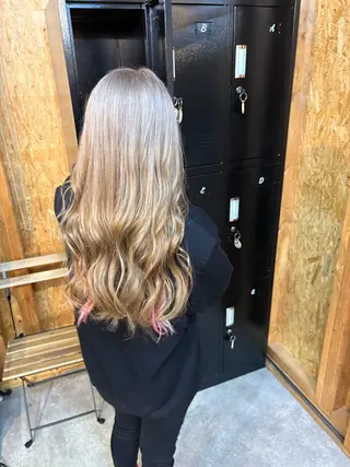 カラー 透けるミルクティー ☕赤味ゼロ★はる吉のヘアスタイル