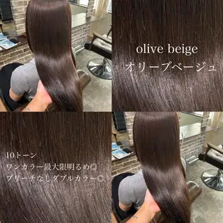 ロング カラー 🧸顔周りカット /透明感🎀のヘアスタイル