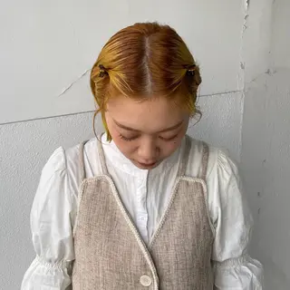 ショート カラー ブリーチモデル yumekaのヘアスタイル