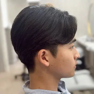 メンズ フェザーパーマ🦋 毛流れ🖤ayaneのヘアスタイル