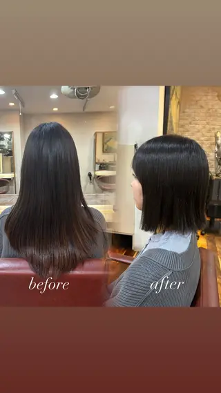 ショート レイヤー/ハッシュカ ット/顔周り/フウカのヘアスタイル