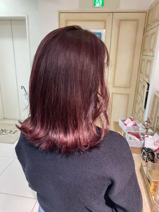 ミディアム カラー ヘアアレンジ 透明感カラー 古山 結季🌙🖤のヘアスタイル