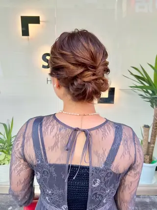 ミディアム カラー ヘアアレンジ 「sumi」 AMIのヘアスタイル